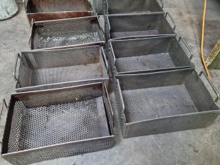 10x Steel Workshop Parts Storage Bins