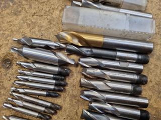 45x Assorted End Mills and Drills