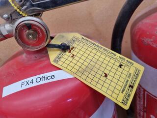 7x Assorted Powder Fire Extinguishers