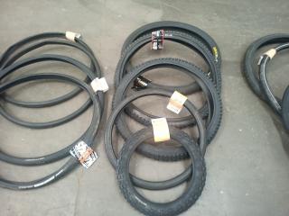 Large Assortment of Bike Tyres