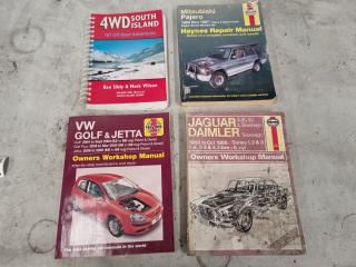 3 Haynes Manuals and 4 x 4 Book 