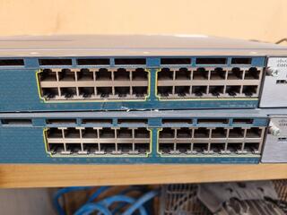 2x Cisco Catalyst 3560 X-Series Gigabit PoE Switches