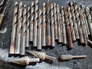 Assorted Morse Taper & Jobber Drills, & More