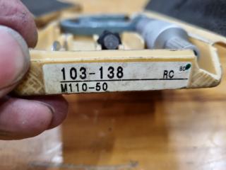 Mitutoyo Outside Micrometer Pair, 0-50mm Range