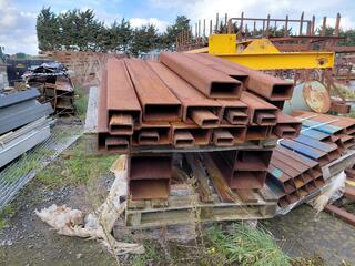 4 pallets of box steel