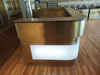 Stainless Bar or Reception Counter