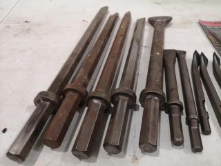 22x Assorted Sizes of Air Chisel Attachments