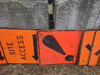 7 x Road Works Signs 