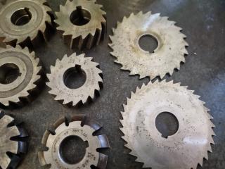 Large Lot of Milling Machine Blades/Cutters