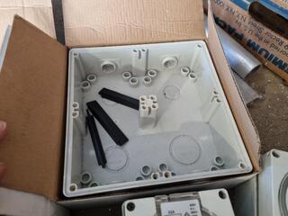 Assorted 3-Phase Electrical Plugs, Sockets, Boxes