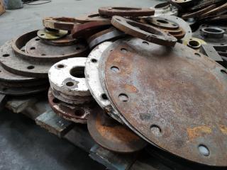 Assorted Heavy Industrial Pipe Covers and Rings