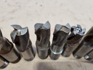 13x Assorted Screw Type End Mills