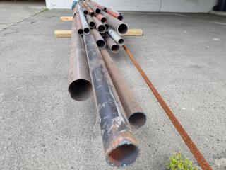 22x Assorted Steel Pipes