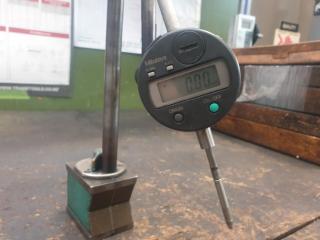 Mitutoyo Digital Gauge on Magnetic Stand