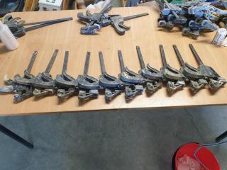 10 x Ratcheting Bar Clamps