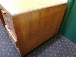 Antique Vintage Wood Office Desk