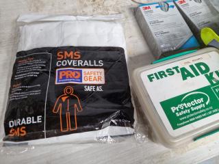 Assorted First Aids Kits, Safety Apparel, Respirator Cartidges