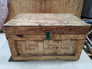 Rustic Wood Storage Box