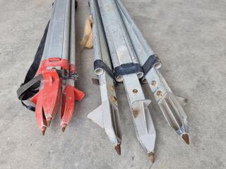 2x Aluminium Surveying Grade Tripods