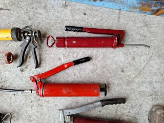 Assorted lot of Grease/Caulking Guns