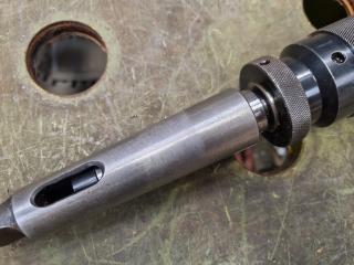 13mm Keyless Drill Chuck w/ Morse Taper No.3 Shank + Adapter