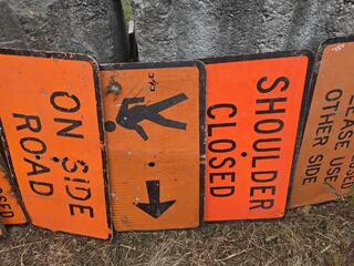 10 x Road Works Signs 
