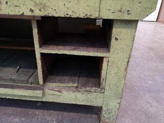 Vintage Wood Workshop Workbench