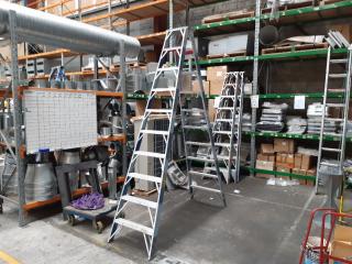 Ulrich Aluminum A-Frame Two Side Step Ladder (2.7m)