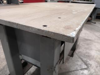 Heavy Steel Topped Workbench