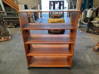 4 Shelf Mobile Shelving Unit