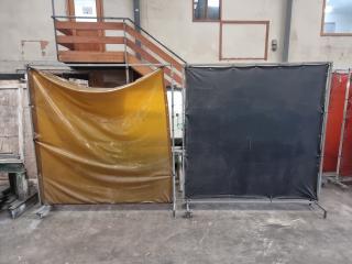 Pair of Mobile Welding Screens