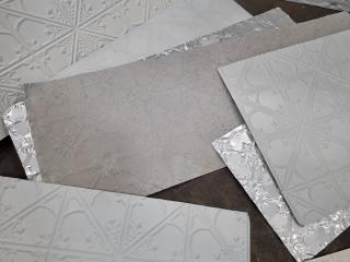 Assorted Antique Styled Pressed Patterned Aluminium Ceiling Panels 