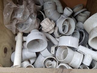 Assorted PVC Pipe Couplings, Fittings, & More