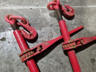 2x Rachet Chain Load Binders