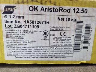ESAB OK AristoRod 12.50 Welding Wire, 18kg Roll