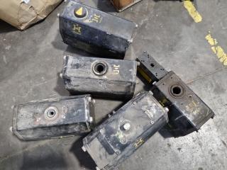 6x Assorted Keystone Pneumatic Actuators