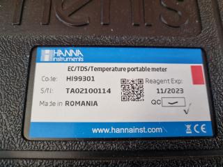 Hanna Waterproof EC, TDS, & Temperature Meter HI99301