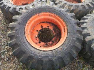 4x Commercial Tyres w/ Wheels, 16.5" Rims