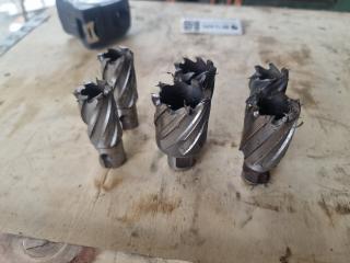 6 Assorted Size Annular Cutters.