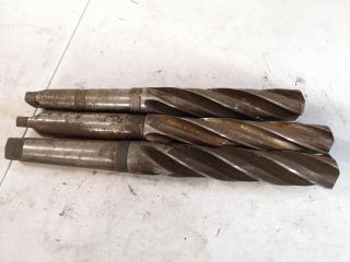3x Large Morse Tapper End Mills, Imperial Sizes