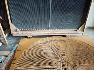 Large Radiator and Fan