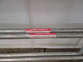 2 Oldfields Aluminium Scaffolding Tower Guard Rails - 2.5 Metre Wide