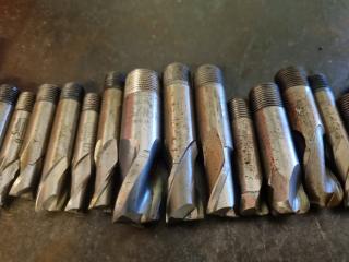 Large Lot of Milling Machine Endmills 