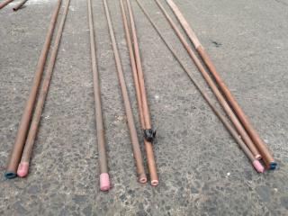 17x Assorted Lengths of Copper Plumbing Pipe