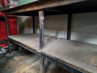 Heavy Steel Workshop Table