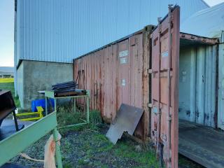 2 x 20FT Containers and Container Shelter Canopy