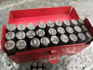 Two Sets of Steel Letter & Number Stamps