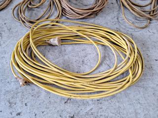 5 Assorted Length Single Phase Extension Leads