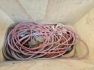 Large Bin of Extension Cords