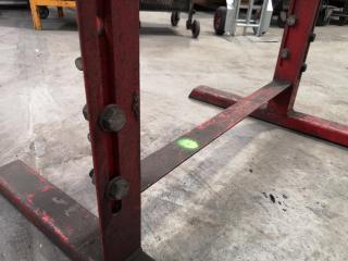 Pair of Heavy Duty Industrial Rollers w/ Stands